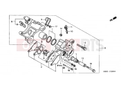 HONDA CB600F6 CB600F Hornet 2006 F-12 REAR BRAKE CALIPER