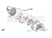 HONDA RVF400RR RVF400R 1994 E-7 GENERATOR