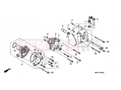 HONDA RVF400RR RVF400R 1994 E-8 WATER PUMP / B. COVER