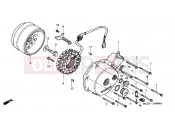 HONDA VT750DC2 Black Widow 2002 E-9 LEFT CRANKSHAFT COVER / GENERATOR