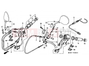 HONDA VT750DC2 Black Widow 2002 F-3 SWITCH / CABLE