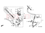 HONDA VT750DC2 Black Widow 2002 F-4 FRONT MASTER CYLINDER