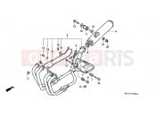 HONDA CB1000FP CB1000 1993 F-19 EXHAUST DRUM