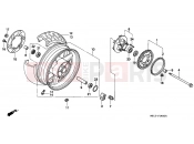 HONDA CB1000FR CB1000 1994 F-14 REAR WHEEL