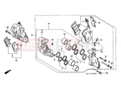 HONDA CB1000FS CB1000 1995 F-10 FRONT BRAKE CALIPER