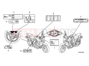 HONDA CB1000RA CB1000R 2010 F-36-1 WARNING LABEL (2)