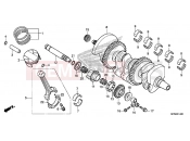 HONDA CB1000RD CB1000R 2013 E-14 CRANKSHAFT / PISTON