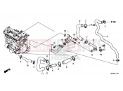 HONDA CB1000RD CB1000R 2013 E-17 WATER PIPE