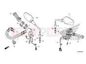 HONDA CB1000RD CB1000R 2013 F-3 SWITCH / CABLE / MIRROR