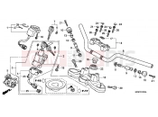 HONDA CB1000RAA CB1000R ABS 2010 F-7 STEERING BAR PIPE / UPPER BRIDGE