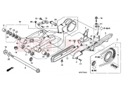 HONDA CB1000RAA CB1000R ABS 2010 F-24 SWING ARM