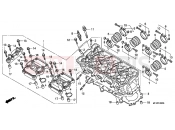 HONDA CB1000RAC CB1000R ABS 2012 E-2 CYLINDER HEAD
