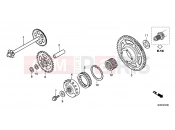 HONDA CB1000RAC CB1000R ABS 2012 E-7 CLUTCH COUPLING START