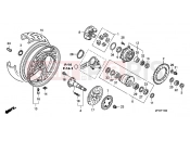 HONDA CB1000RAC CB1000R ABS 2012 F-15 REAR WHEEL