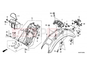 HONDA CB1100B CB1100 2011 F-34 HÁTSÓ SÁRVÉDŐ