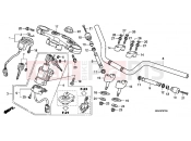 HONDA CB1100C CB1100 2012 F-7 STEERING BAR PIPE / UPPER BRIDGE