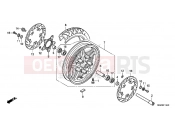 HONDA CB1100E CB1100 2014 F-14-40 FRONT WHEEL (MOLDED)
