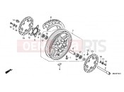 HONDA CB1100AB CB1100 ABS 2011 F-14-40 FRONT WHEEL