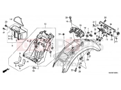 HONDA CB1100AE CB1100 ABS 2014 F-34 HÁTSÓ SÁRVÉDŐ