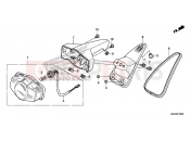 HONDA CB1100AE CB1100 ABS 2014 F-36 HÁTSÓ LÁMPA