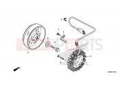 HONDA CB1100SAE CB1100 EX ABS 2014 E-11 GENERATOR
