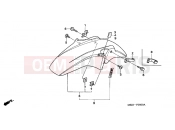 HONDA CB13005 CB1300 2005 F-8 FRONT FENDER