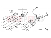 HONDA CB1300SA9 CB1300 Super Bold'or ABS 2009 E-6 RIGHT CRANKSHAFT COVER