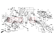 HONDA CB1300SA9 CB1300 Super Bold'or ABS 2009 E-11 LEFT REAR COVER / WATER PUMP