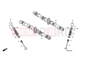 HONDA CB1300A7 CB1300 Super Four ABS 2007 E-3 CAMSHAFT / VALVE