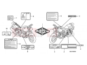HONDA CB1300A7 CB1300 Super Four ABS 2007 F-36 WARNING LABEL (CB1300 / A)