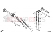 HONDA CB500XAD CB500X ABS 2013 E-3 CAMSHAFT / VALVE
