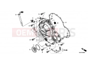 HONDA CB500XAD CB500X ABS 2013 E-6 RIGHT CRANKSHAFT COVER