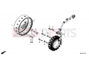 HONDA CB500XAD CB500X ABS 2013 E-11 GENERATOR