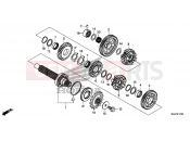 HONDA CB500XAD CB500X ABS 2013 E-17-20 GEARBOX (GEAR SHAFT)