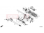 HONDA CB500XAD CB500X ABS 2013 E-19 TRANSMISSION DRUM