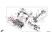 HONDA CB500XAD CB500X ABS 2013 E-23 THROTTLE HOUSING