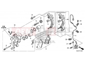 HONDA CB500XAD CB500X ABS 2013 F-12 FRONT BRAKE CALIPER