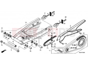 HONDA CB500XAD CB500X ABS 2013 F-32 SWING ARM