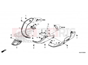 HONDA CB500XAE CB500X ABS 2014 F-46 ALSÓ MOTORHÁZ