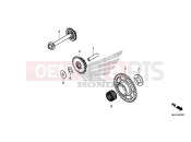 HONDA CB650FAE CB650FA 2014 E-7 STARTING DRIVE GEAR