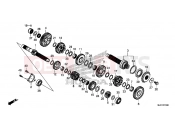 HONDA CB650FAE CB650FA 2014 E-15 TRANSMISSION
