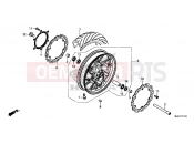 HONDA CB650FAE CB650FA 2014 F-11 FRONT WHEEL