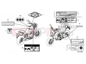 HONDA CB650FAE CB650FA 2014 F-36 WARNING LABEL