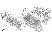 HONDA CBF10009 CBF1000 2009 E-2 CYLINDER HEAD
