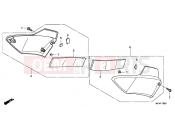 HONDA CBF10009 CBF1000 2009 F-18 SIDE COVER