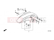 HONDA CBF1000A8 CBF1000 ABS 2008 F-9 FRONT FENDER