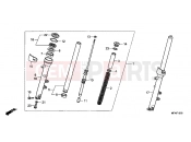 HONDA CBF1000A8 CBF1000 ABS 2008 F-10 FRONT FORK