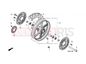 HONDA CBF1000AA CBF1000 ABS 2010 F-12 FRONT WHEEL