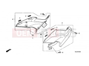HONDA CBF1000FA CBF1000F 2010 F-24 SIDE COVER