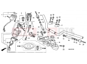 HONDA CBF1000FB CBF1000F 2011 F-7 STEERING BAR PIPE / UPPER BRIDGE